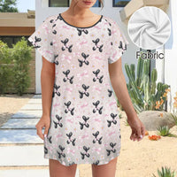 Bow Wow Women's Shirt Dress with Pockets