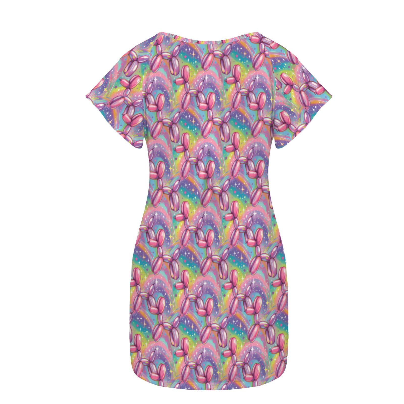 Aurora Pop Women's Shirt Dress with Pockets