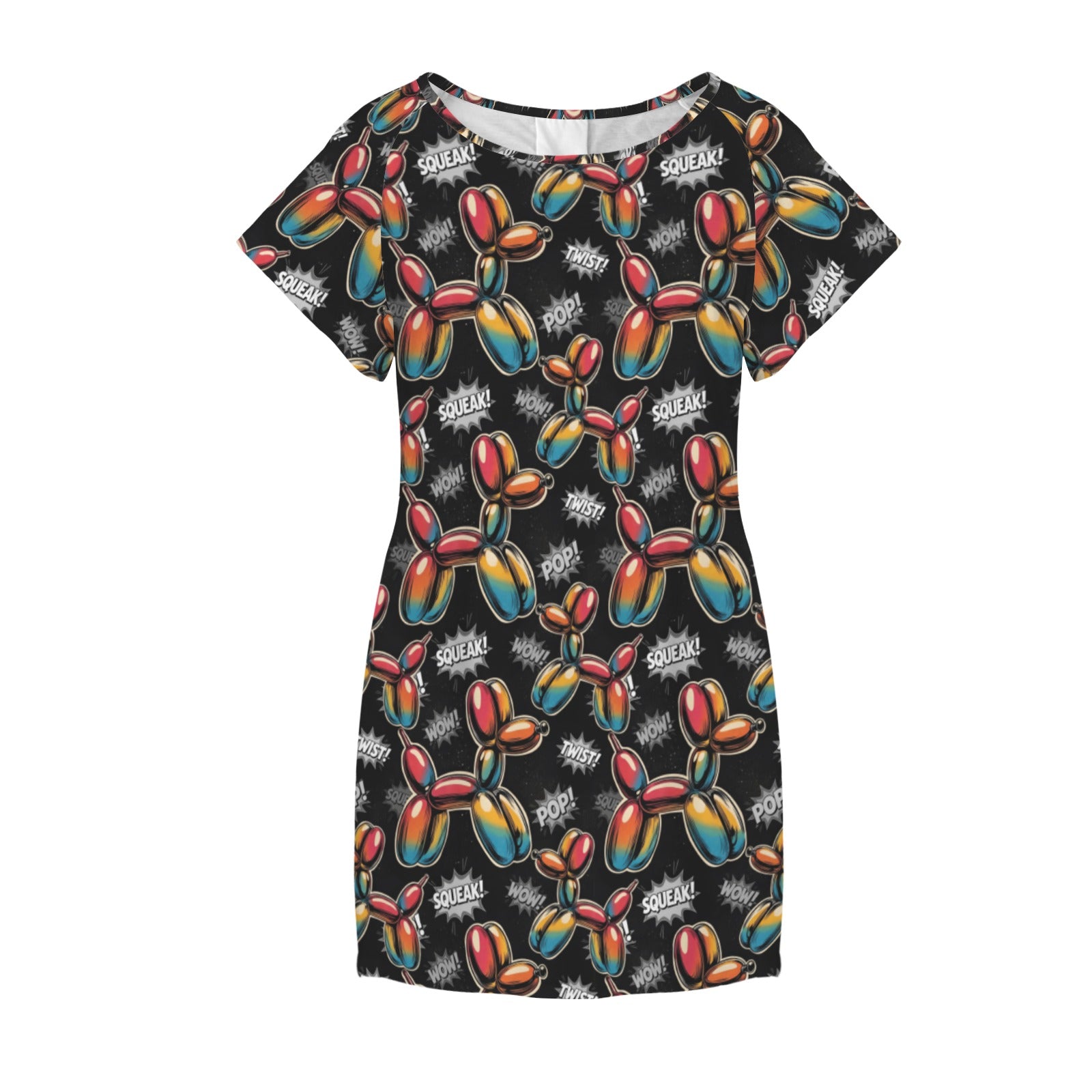 Pop Squeak Women's Shirt Dress with Pockets