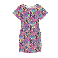 Sweet Dreams Dogs Women's Shirt Dress with Pockets