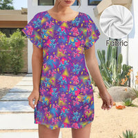 Electric Parade Women's Shirt Dress with Pockets