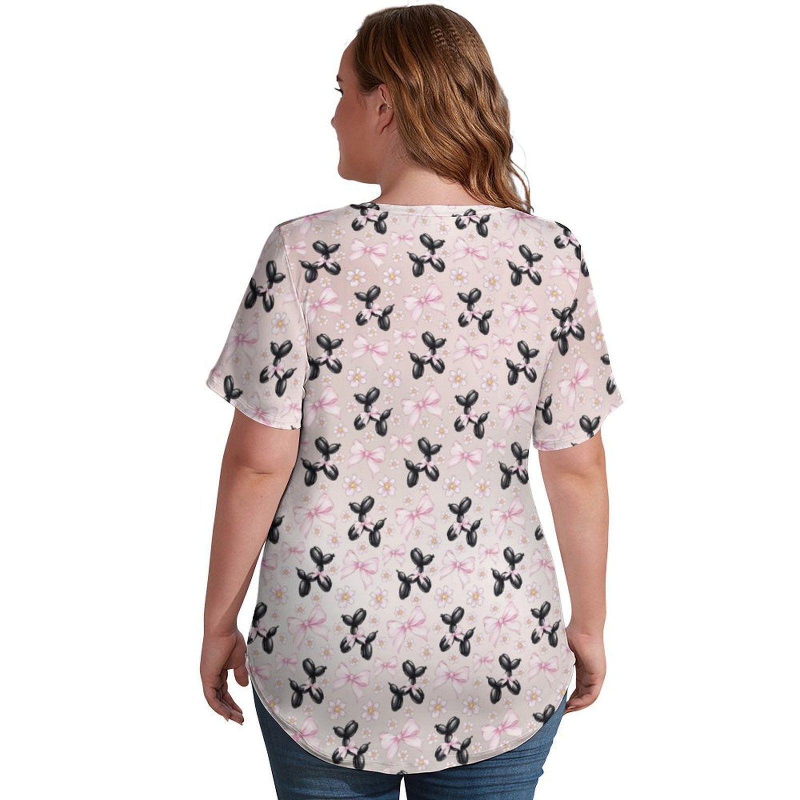 Bow Wow Women's Ice Silk V-Neck Top