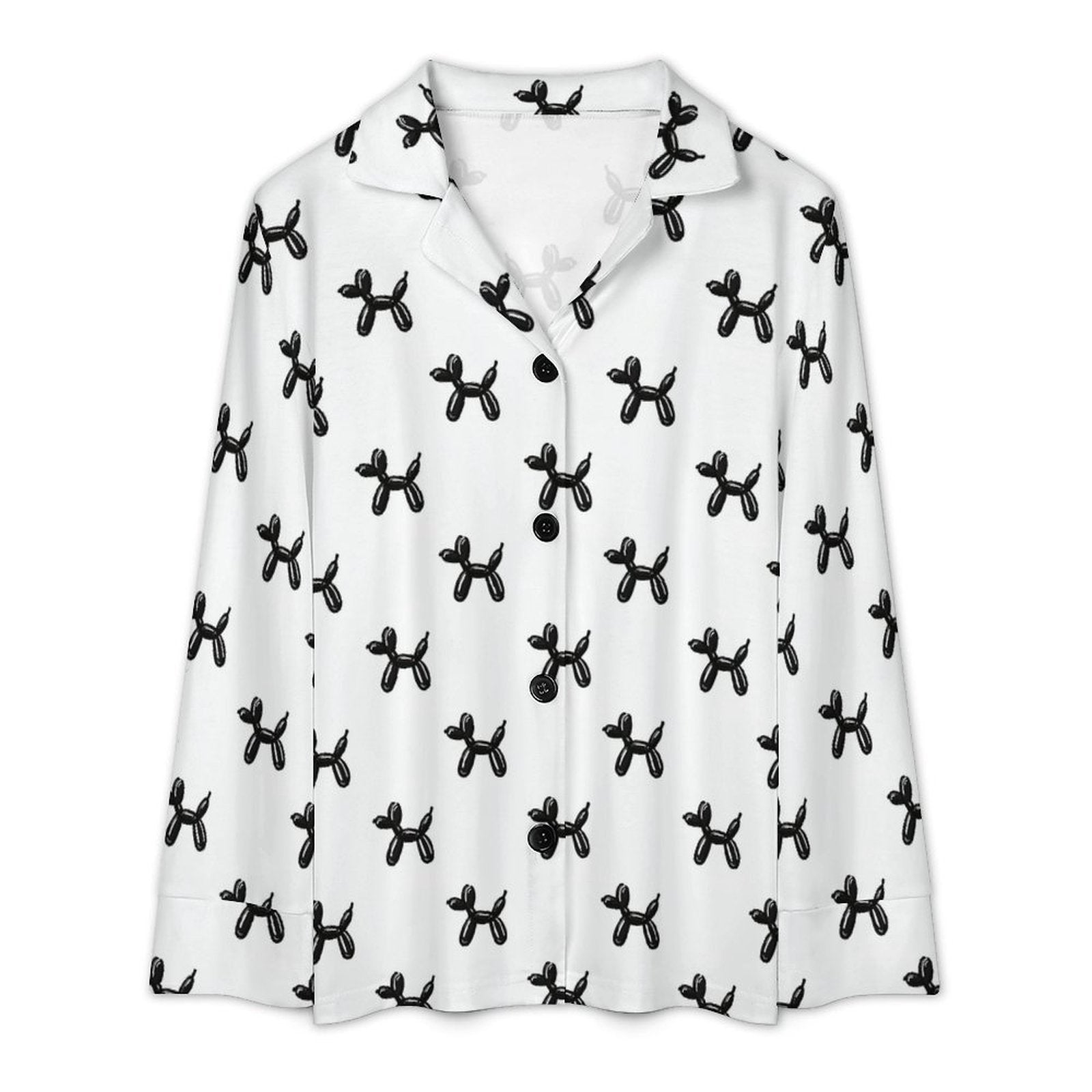Classy Balloon Dogs Women's Long Sleeve Pajama Set