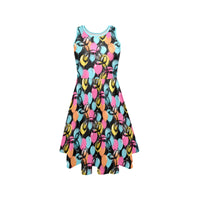 Graffiti Women’s Fit & Flare Sleeveless Dress
