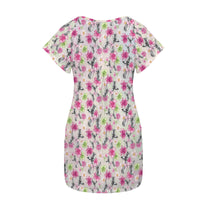 Petal Pop Women's Shirt Dress with Pockets