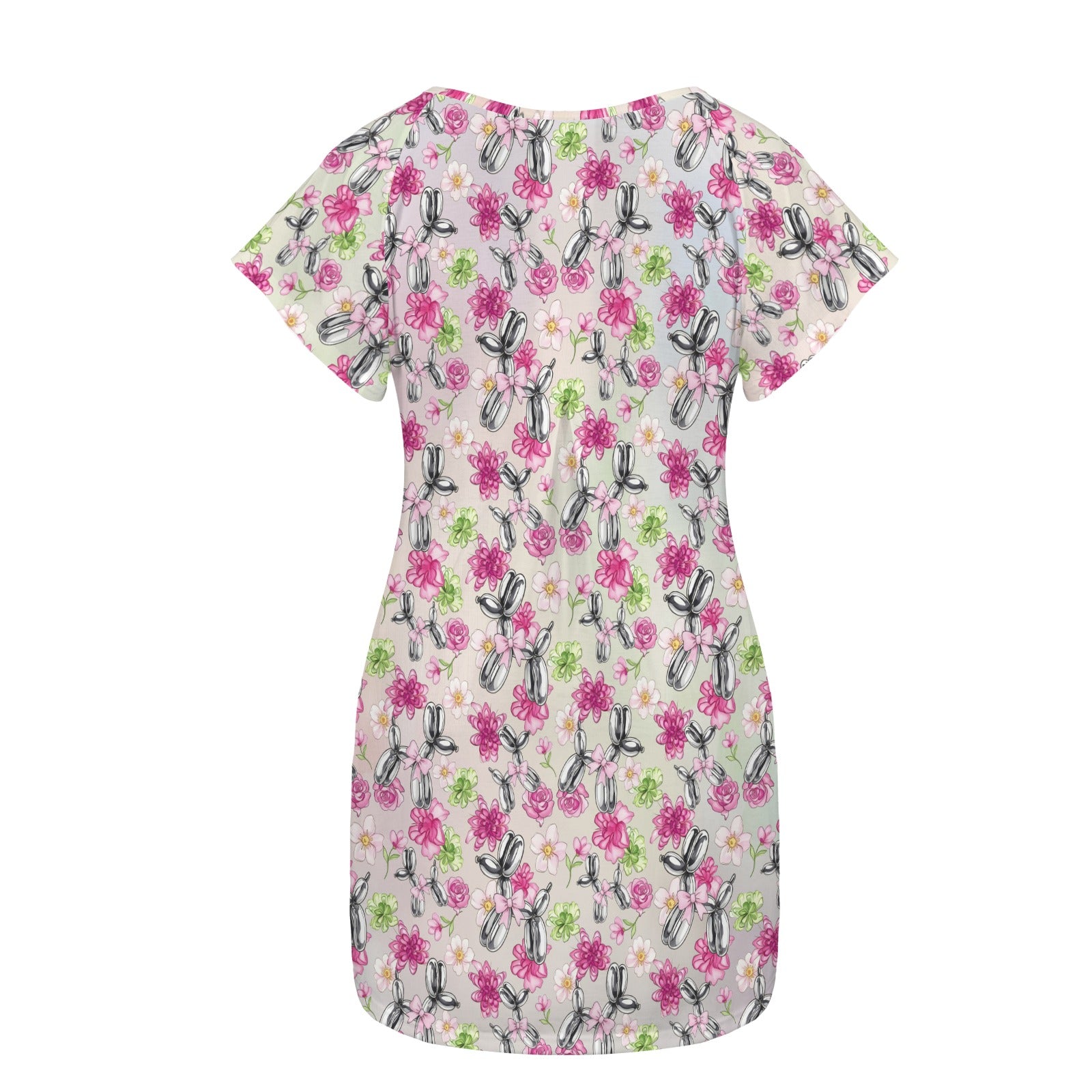 Petal Pop Women's Shirt Dress with Pockets