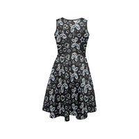 Bubble Balloon Dogs Women’s Fit & Flare Sleeveless Dress