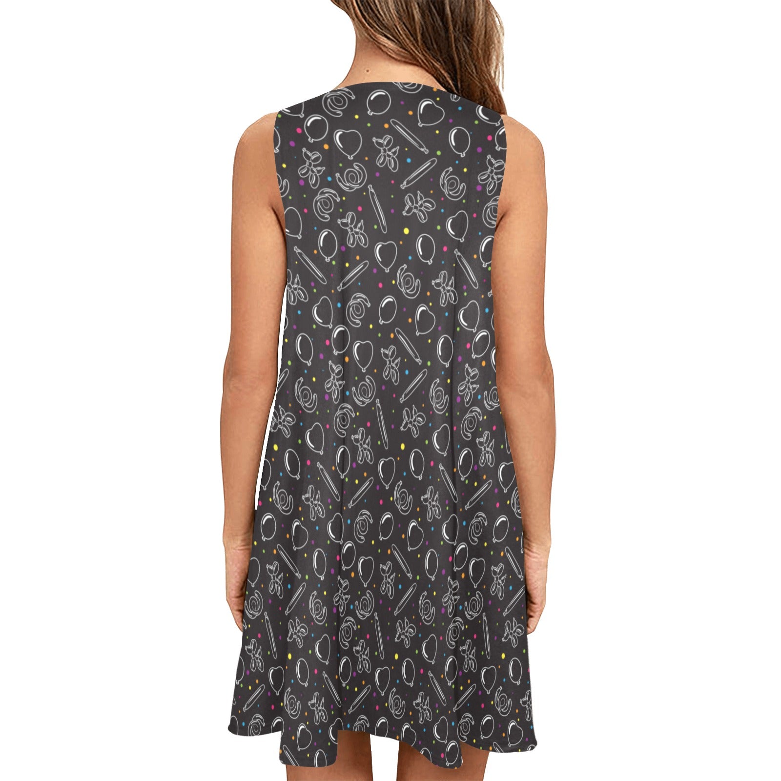 Twisterhood Women’s Flowy Sleeveless Dress with Pockets