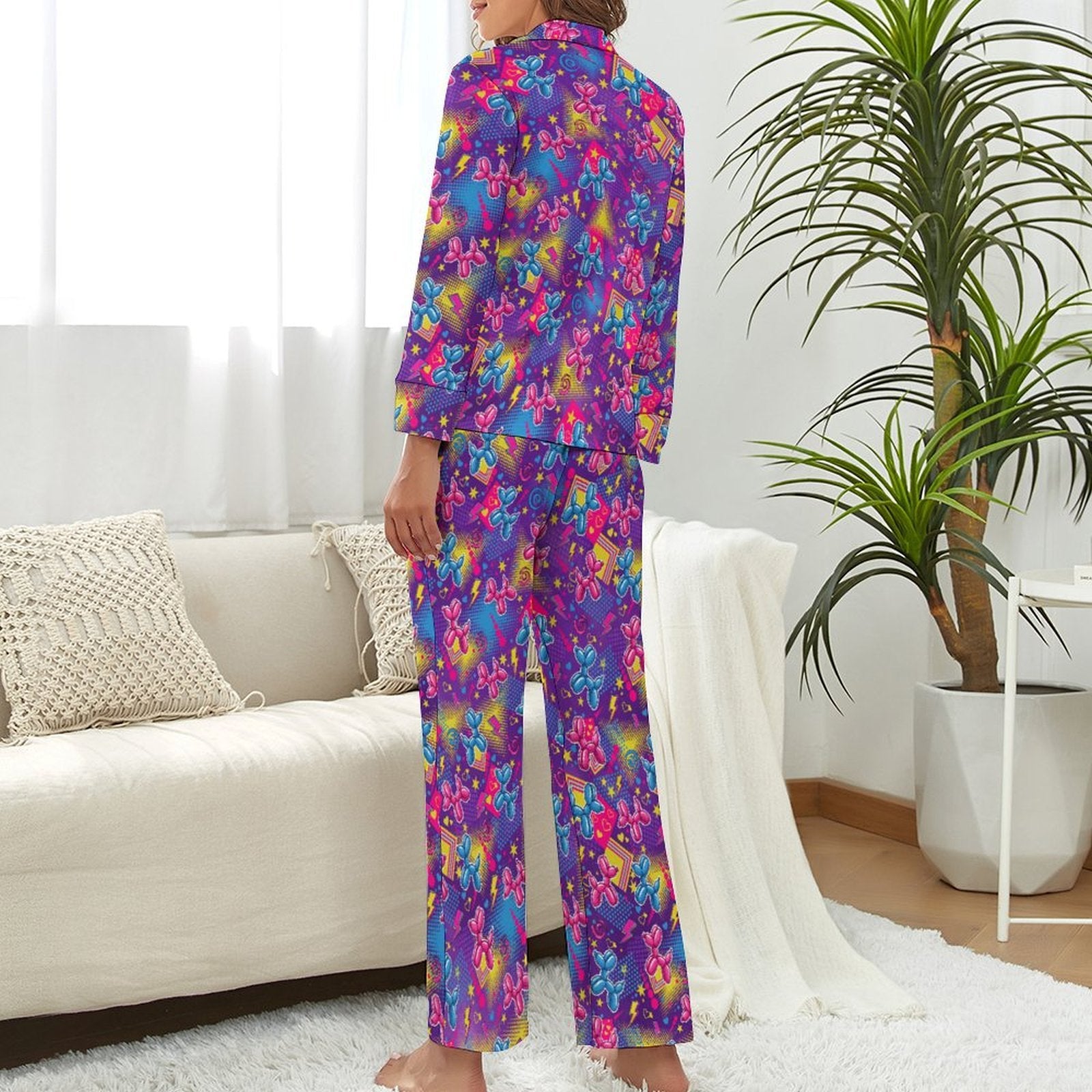 Electric Parade Women's Long Sleeve Pajama Set