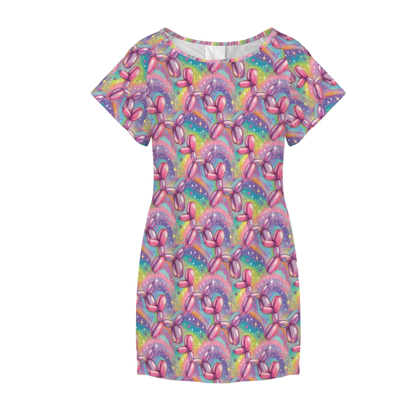 Aurora Pop Women's Shirt Dress with Pockets
