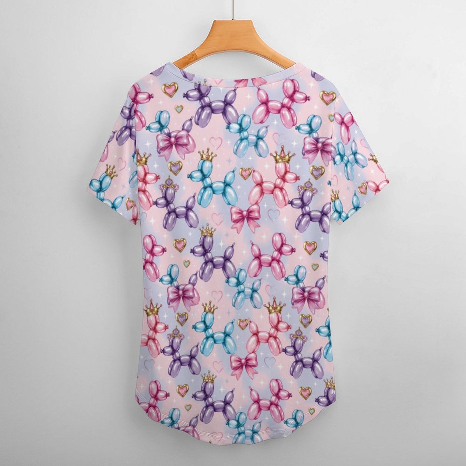 Perfectly Princess Women's Ice Silk V-Neck Top